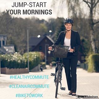 Boost your #energy in the mornings by #biking to work! You'll be more productive throughout the day! #biketowork #healthycommute #cleanaircommute 📷: @511ny_rideshare